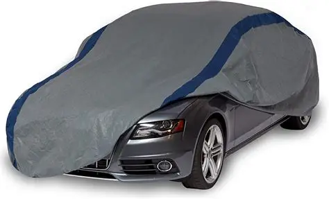 Car top cover – grey and blue protective cover