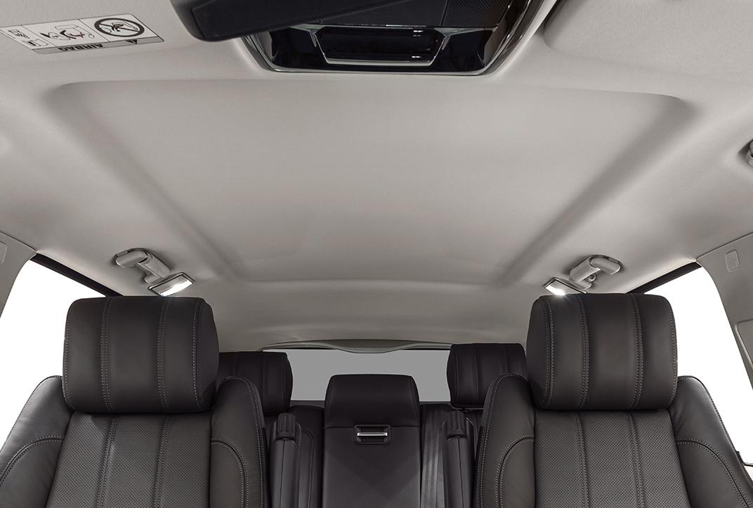 Grey SUV roof lining
